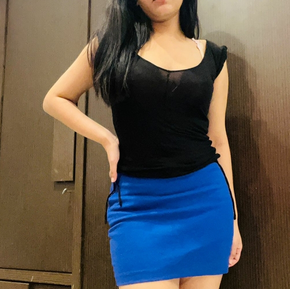 Mango Tops - MANGO black tee